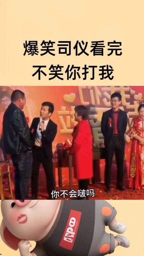 搞笑的司仪,观众笑到肚子疼